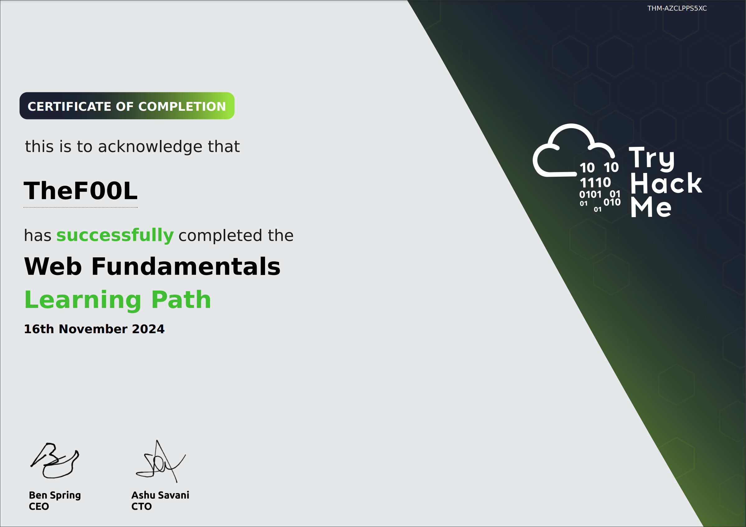 TryHackMe Web Fundamentals